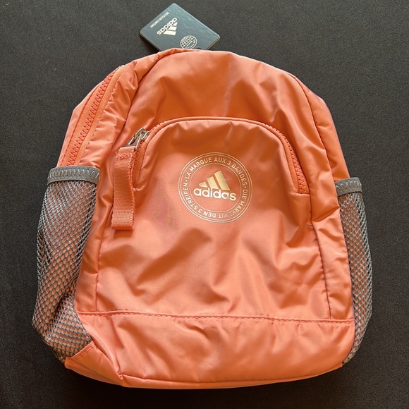 Adidas linear 3 mini backpack wonder clay/silver metallic #5156986 - Picture 7 of 11